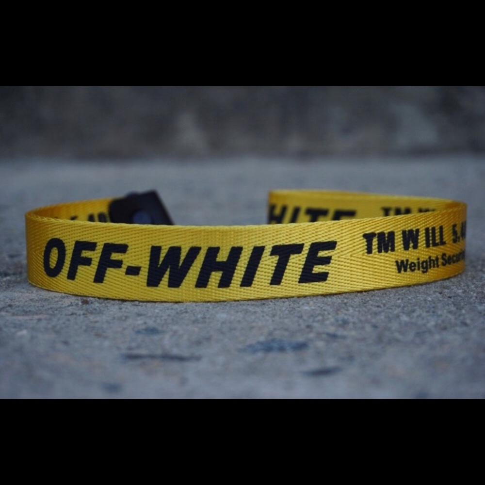 Off-White Yellow Lanyard Key/Neckchain